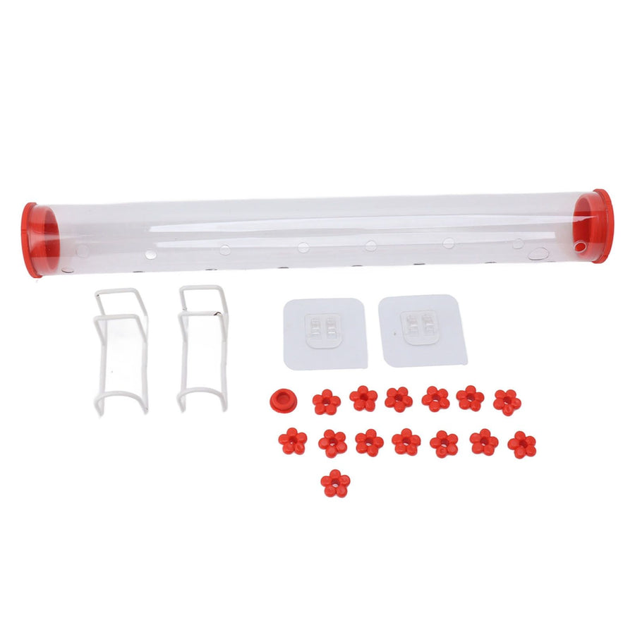 40cm Window Hummingbird Feeder Transparent Hummingbird Water Drinking Feeding Pipe