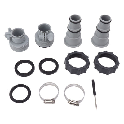 Pool Hose Adapter Replacement Hose Adapter with Collar for Threaded Connection Pumps