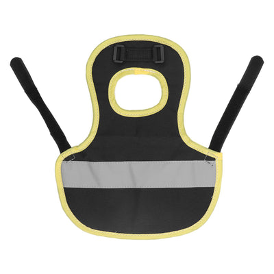 Chicken Reflective Vest Warm Safe Lightweight Poultry Harness Vest for Hen Ducks Geese Black