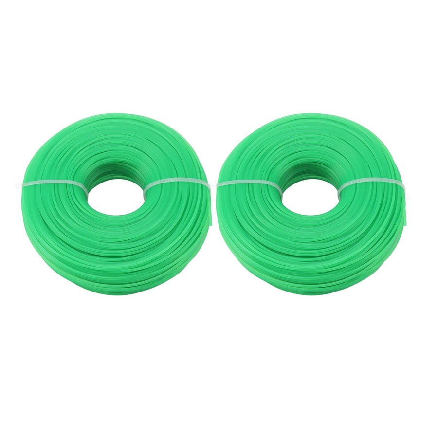 2Pcs Grass Strimmer Line Spool Nylon for Garden Electric Trimmer 100meter 1.6mm Green
