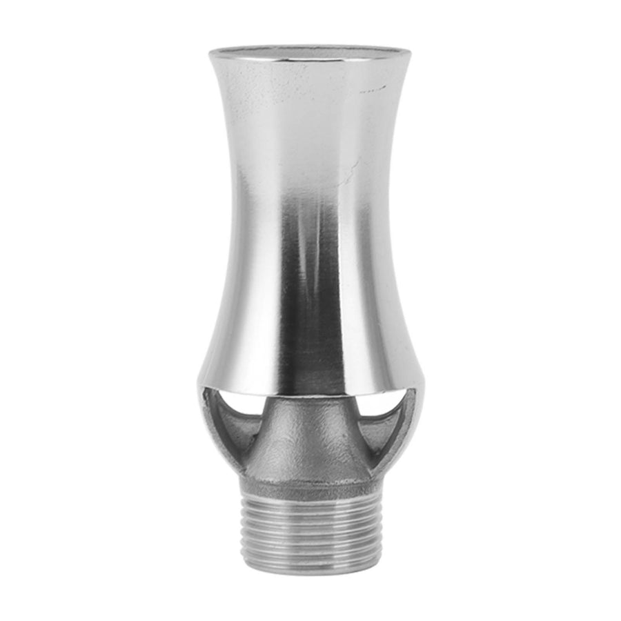 Stainless Steel Ice Tower Cascade Cedar Water Fountain Nozzle Cascade Cedar Style Ice Tower Snow Pine Fountain Nozzle Head 1/2 Inch Internal Thread 3/4 Inch External Thread