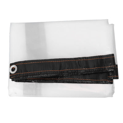 Transparent Tarp Cold Insulation Garden Rainproof Clear Poly Tarp Plant Cover Cloth 9.8 X 9.8ft