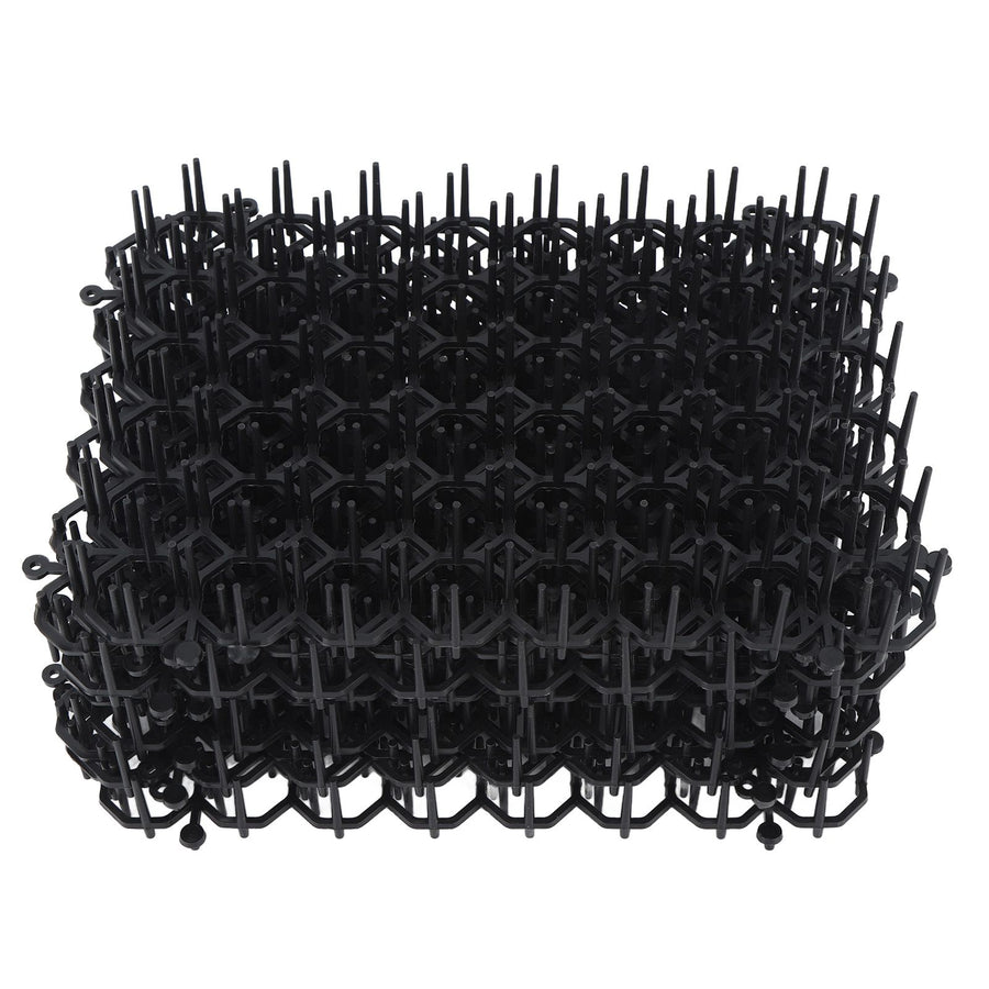 12Pcs Cat Deterrent Mat Anti Cat Dog Network Indoor Outdoor Repellent Training Plastic Spike Mat for Keeping Away Cats Dogs Protecting Plants