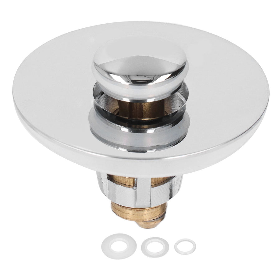 Bathroom Sink Stopper Press Popping Up Anti Clogging Brass Stainless Steel Basin Sink Drain Plug