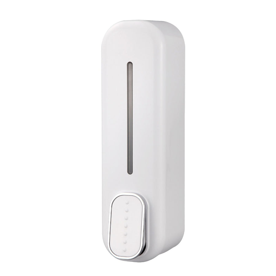 Wall Mounted Liquid Soap Box Manual 300ml Smooth Surafce for Kitchens Dining Rooms Hospitals Bathrooms White