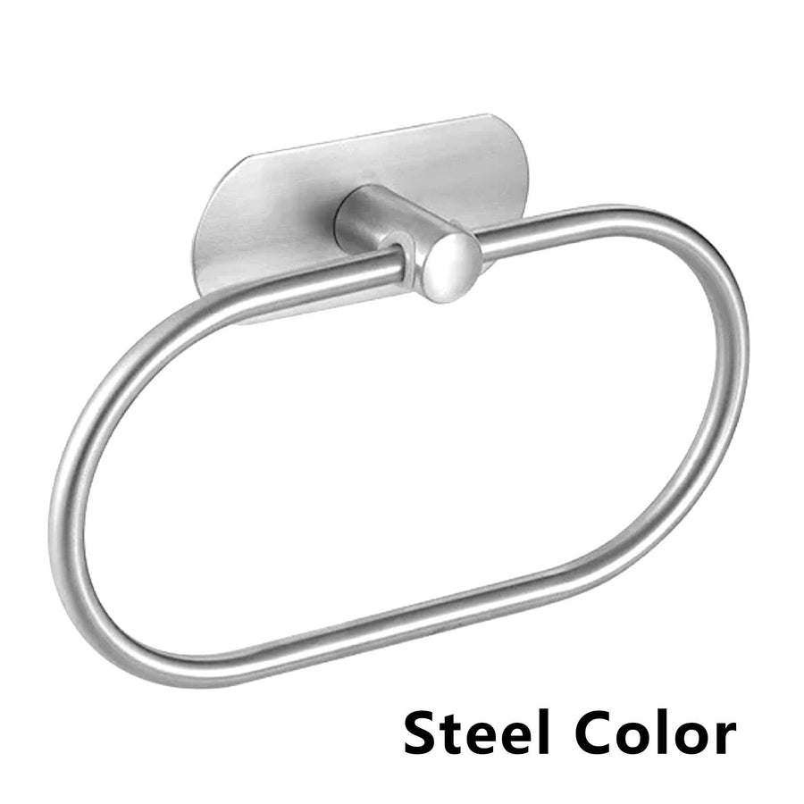 Towel Ring Holder Stainless Steel Bath Hand Towel Holder Vintage Wall Mounted Bathroom Towel Rack for Home Hotel