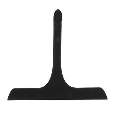 Glass Wiper with Non Slip Handle Silicone Window Cleaner Squeegee for Bathroom Windows Kitchen Mirror Black