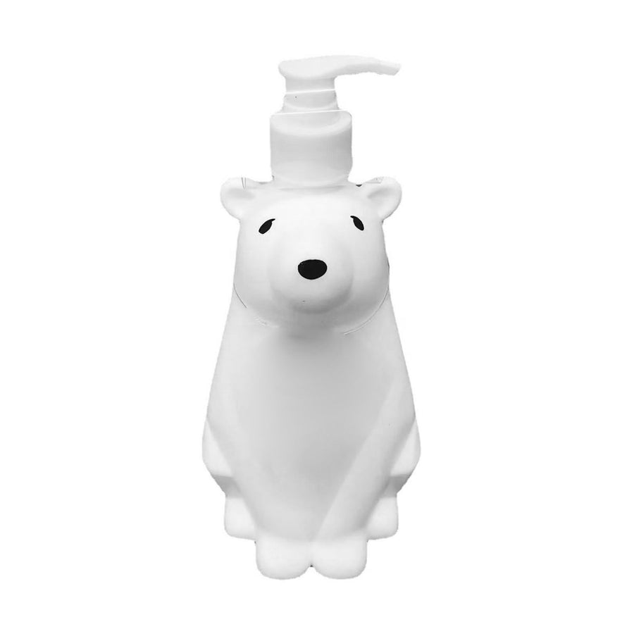 Soap Dispenser Bottle Cute Bear Shape Large Capacity Pump Dispenser Bottle for Bathroom Kitchen S (8.5x19cm/3.3x7.5in) (300ML)