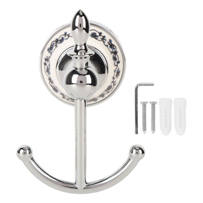 Decorative Wall Hook Multifunctional Space Saving Ceramic Zinc Alloy Wall Mounted Hanging Hook for Coat Type A