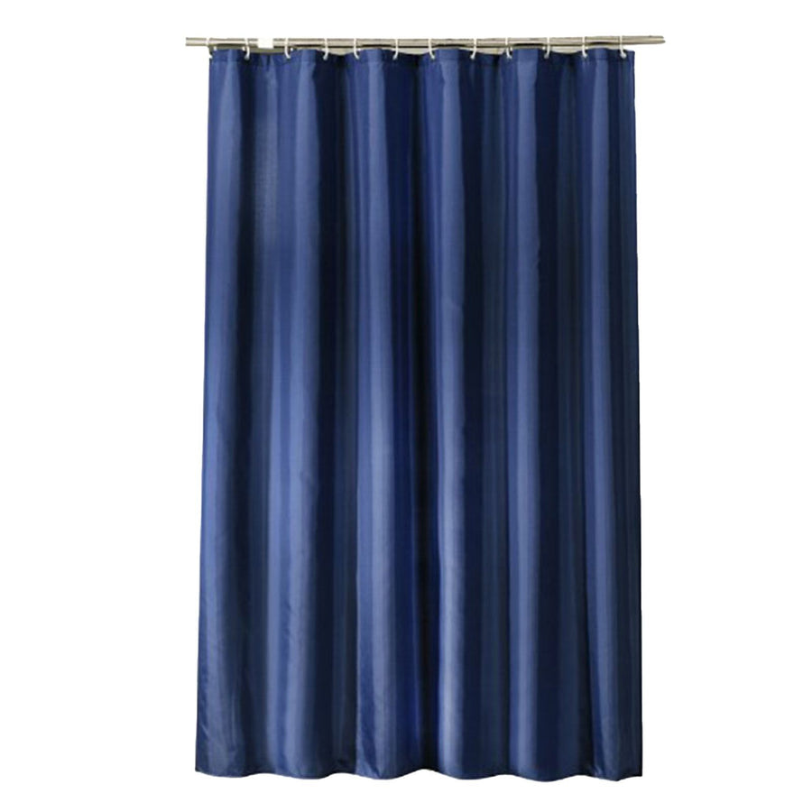 Waterproof Shower Curtain with Hooks Modern Thicken Polyester Shower Curtain for Home Hotel Bathroom Dark Blue