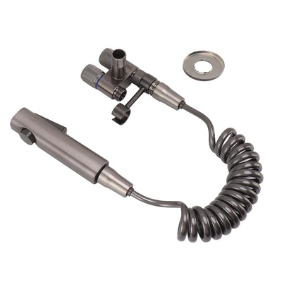 Bidet Sprayer for Toilet Handheld Bidet Attachment Toilet Sprayer Set with Hose for Feminine Wash Hygiene Grey