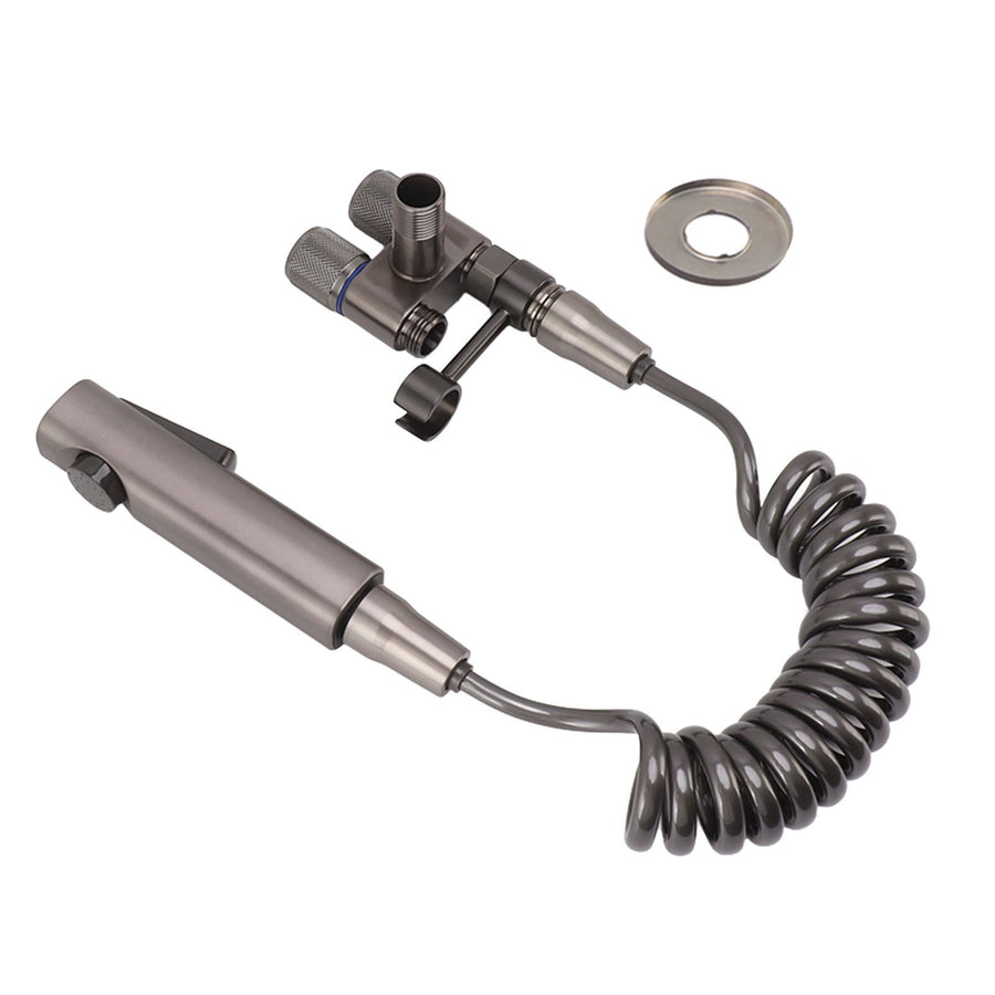 Bidet Sprayer for Toilet Handheld Bidet Attachment Toilet Sprayer Set with Hose for Feminine Wash Hygiene Grey