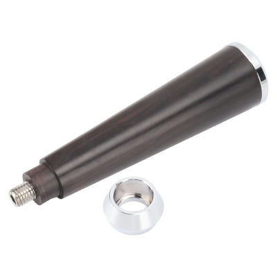 M10 Thread Coffee Filter Handle Replacement Steel Bottom Wooden Coffee Machine Handle with Buckle