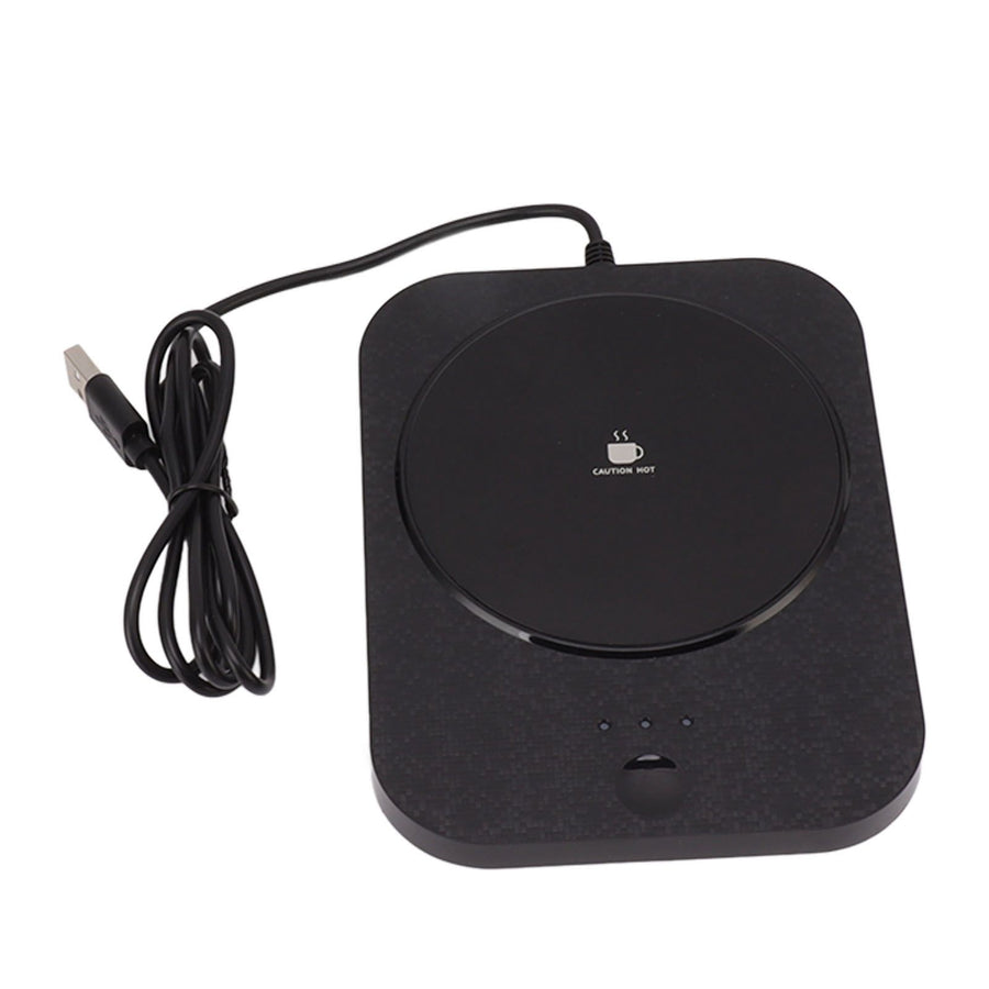 Mug Warmer 3 Gear Electric Cup Wamer Auto Power Off Fast Heating USB Milk Coffee Beverage Warmer Plate Black