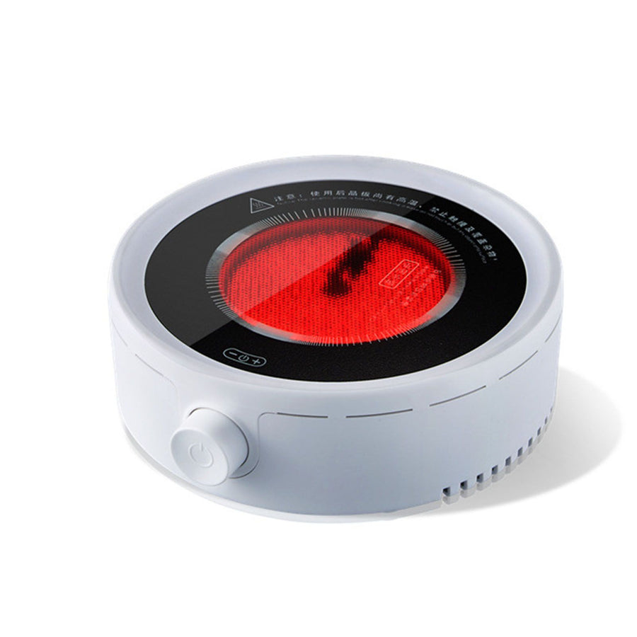Silent Electric Tea Stove Small Ceramic Hot Plate for Boiling Water Making Coffee Knob Adjustment CN Plug