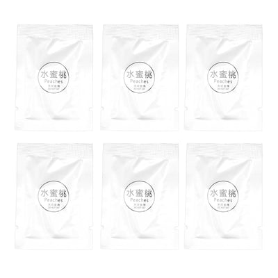 6 Pack Car Fragrance Replacement Tablets Portable Air Vent Clip Replacement Pads for Car Accessories Peach Flavor