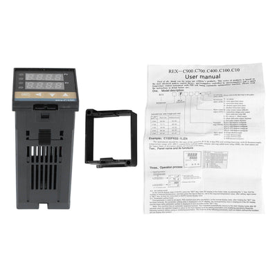 PID Temperature Controller Kit REX C100 Digital PID Temperature Controller with Solid State Relay 100‑240V REX C100FK02 V DN SSR DK