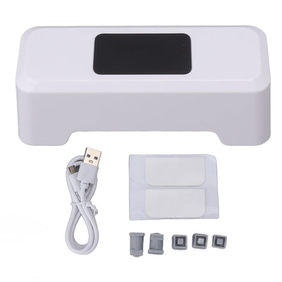 Motion Sensor Automatic Toilet Flusher IPX5 Waterproof Touchless Toilet Flusher Automatic Flush Button for Home Public Use White