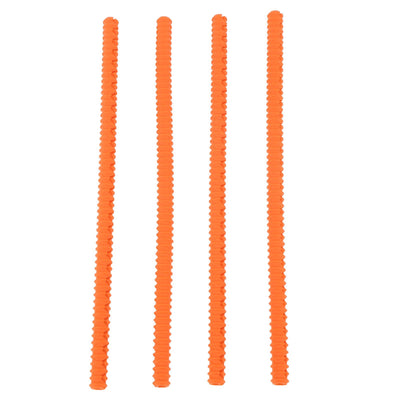 4PCS Oven Rack Protector Heat Resistant Silicone Edge Liner Cover Oven Accessories for Kitchen Restaurant Orange
