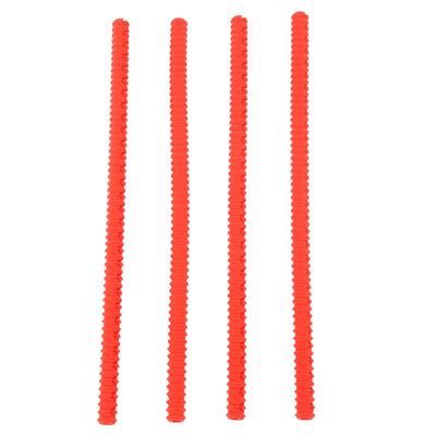 4PCS Oven Rack Protector Heat Resistant Silicone Edge Liner Cover Oven Accessories for Kitchen Restaurant Red