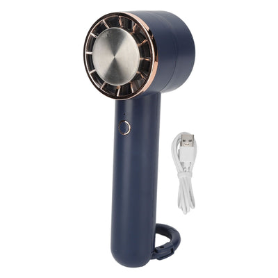 USB Rechargeable Personal Fan Outdoor Portable Handheld Cooling Fan with 3 Adjustable Speed for Travel Outdoor Indoor Blue