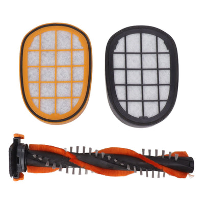 Vacuum Roller Brush Yellow Black Filter Replacement Vacuum Clerner Accessory Replacement Parts Kit for FC6822 6823 6827 6908 6906 Vacuum Cleaner