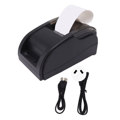 Compact Portable Bluetooth Thermal Receipt Printer 48mm Thermal Receipt Printer Automatic Delivery Order Receiving Bluetooth Ticket Machine 110‑240V AU Plug