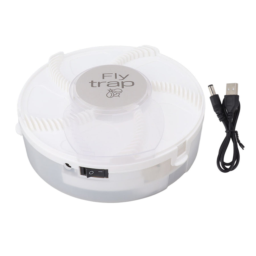 Electric Fly Trap Automatic USB Charging Quiet Detachable Flytrap Flycatcher for Restaurant Kitchen
