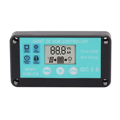 Solar Charge Controller Dual USB Output Fast Charging Solar Panel Regulator 12V/24V for Household Industry 80A