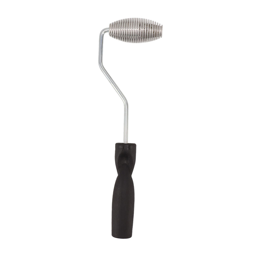 Fiberglass Roller Bubble Paddle Tool Aluminum Alloy Bubble Roller With Plastic Handle Olive Roll Type C