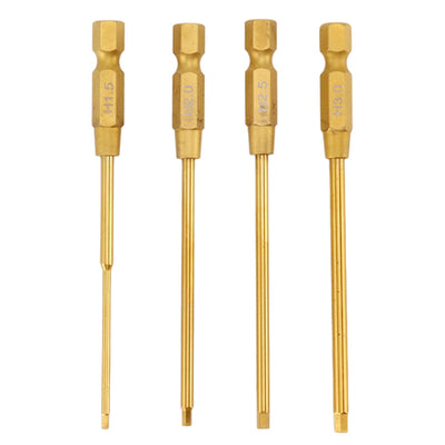 4Pcs 4 in 1 Hex Screwdriver Set High Speed Steel Hex Screwdriver for RC Car Helicopter Drone Boat