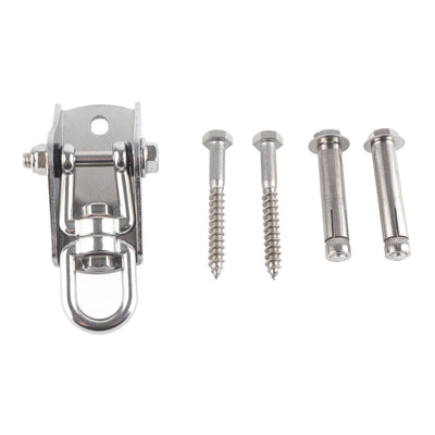 Hammock Hanging Kit Stainless Steel Heavy Duty Swing Hanger 360 Degree Rotate Swing Hanger Suspension Hooks