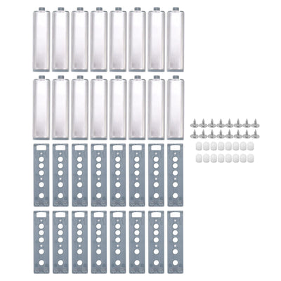 16pcs Push Open Latch Heavy Duty Stainless Steel Push Release Latch for Cabinet Closet Door Drawer