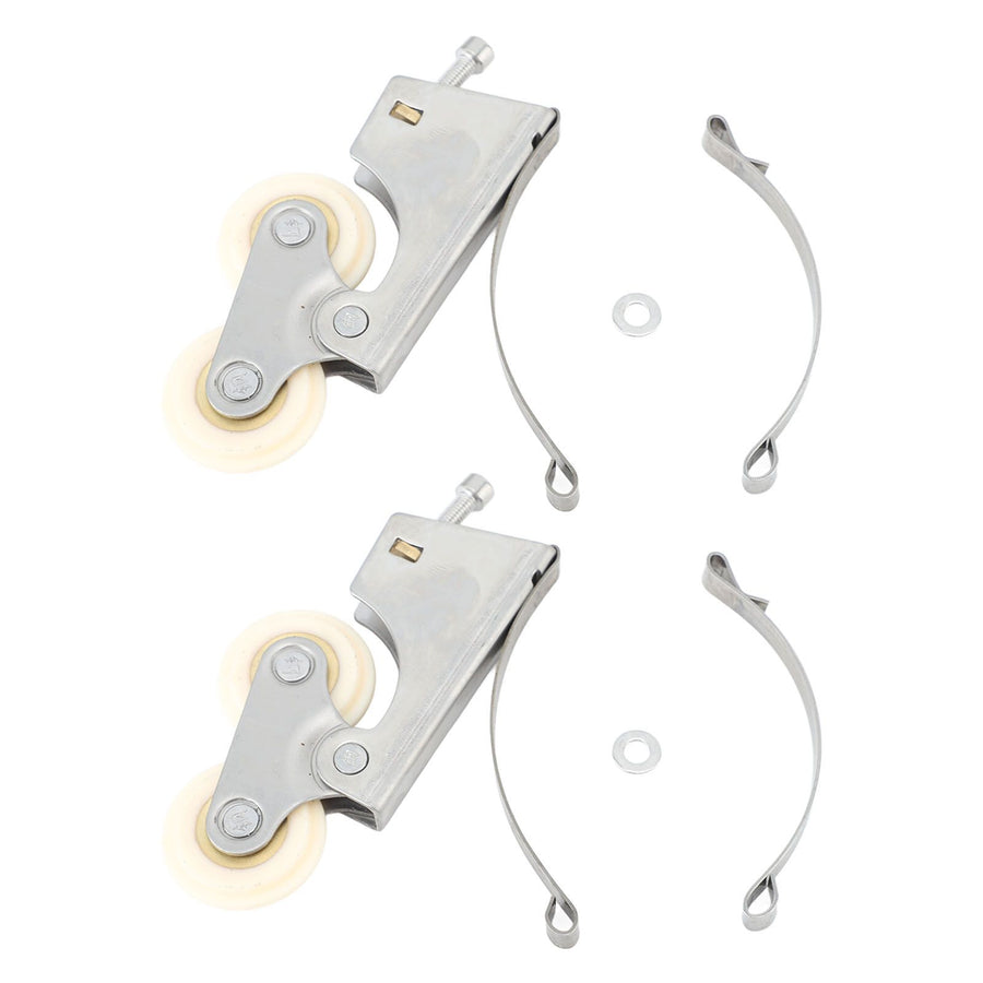 2PCS Wardrobe Pulley Stainless Steel Sliding Door Roller Wheels Waterproof Copper Core for Closet Cabinet Furniture Bathroom Convex