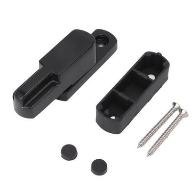 Window Sash Lock Aluminum Alloy T Type Sliding Window Latch Child Proof Safety Lock for Home Security Black
