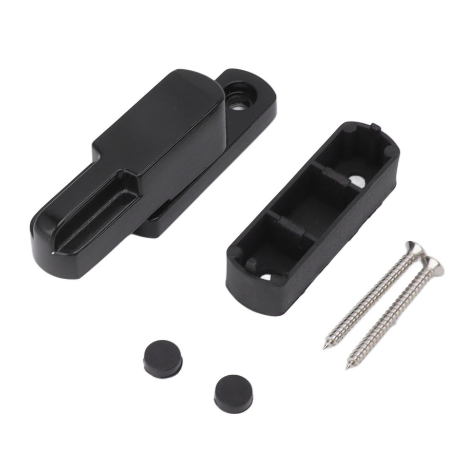 Window Sash Lock Aluminum Alloy T Type Sliding Window Latch Child Proof Safety Lock for Home Security Black