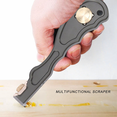 Wood Carbide Insert Scraper Aluminum Alloy Glue Scraper Remover for Woodworking Cleaning Degumming Tools