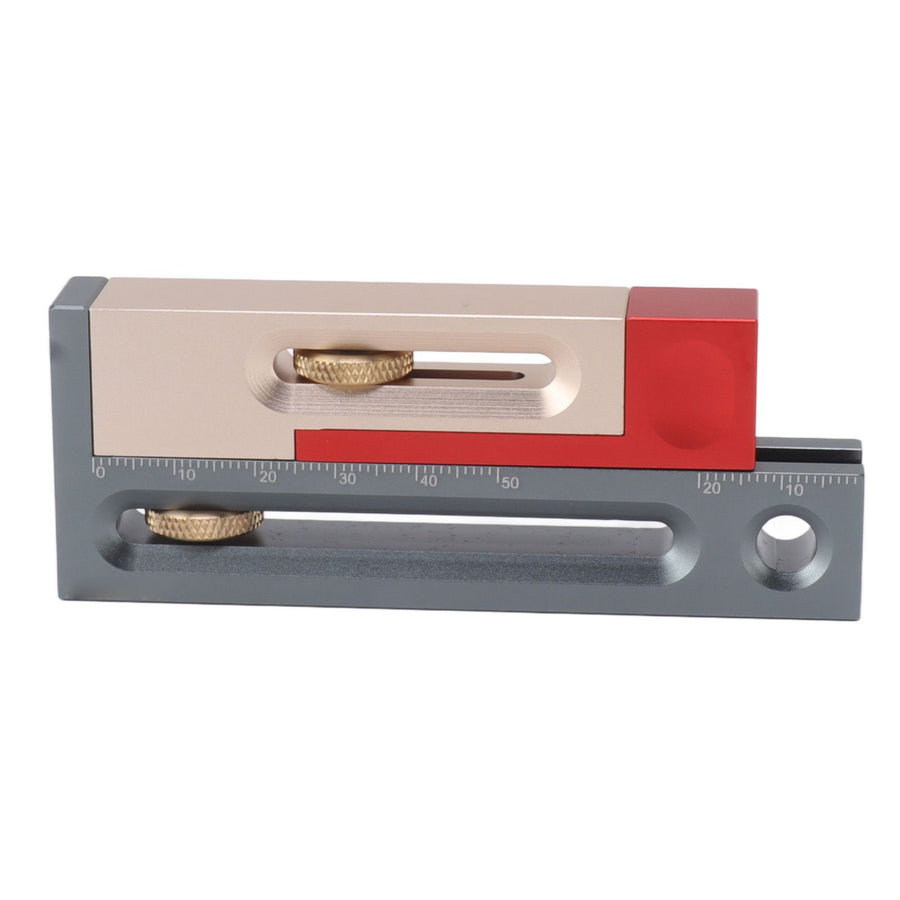 JF06 Table Saw Slot Adjuster Mortise and Tenon Tool Woodworking Movable Measuring Block