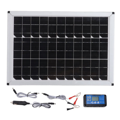 100W 18V Portable Solar Panel Kit 100 Watt 18 Volt Monocrystalline Portable Solar Panel for Automobiles Ships Airplanes Outdoor Agriculture Planting Tourism