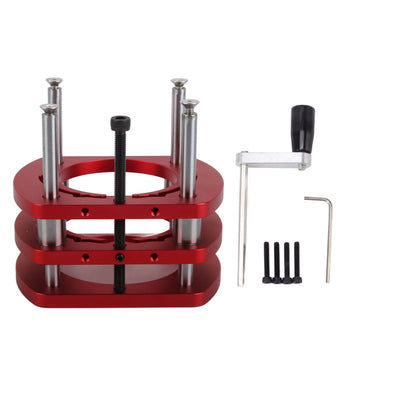 Router Lift Base Aluminum Alloy Router Table Saw Insert Plate Lifting System Base Kit for Small Trimming Machines