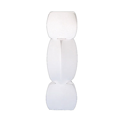 Lotus Root Shaped Vase Ingenious Pure Color Ceramic Decorative Flower Vase for Living Room Bedroom Office White Large