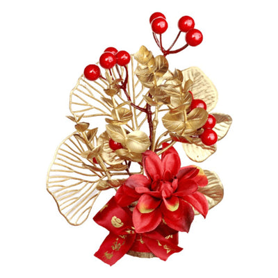Table Lucky Tree Decoration Lifelike Exquisite Fortune Tree Ornament with Hangtag for Spring Festival Housewarming Small B
