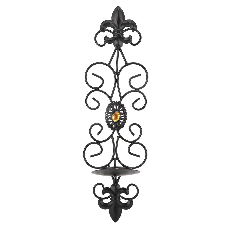 Wall Candle Holders Retro Diamond Encrusted Candlestick for Living Room Bedroom Decorations