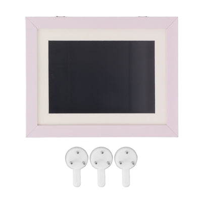 Kids Art Frame HDF Durable Magnetic Design Changeable Art Picture Frame with Storage Slot for Crafts Drawing Pink