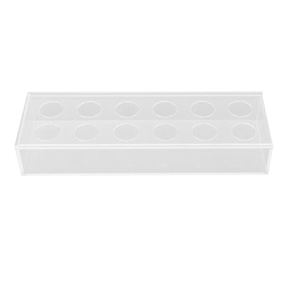 Rectangular Floral Centerpiece Clear Acrylic Flower Vase for Dining Table Wedding Party Home 12 Hole