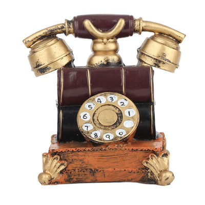 Retro Decorative Phone Model Resin Vintage Telephone Decor for Film Shooting Bar Table Decoration