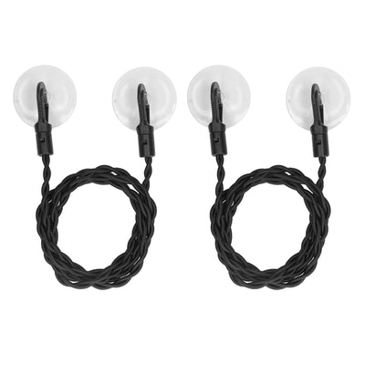 2Pcs Travel Clothesline Portable Retractable Punch Free with Sunction Cups Camping Accessories