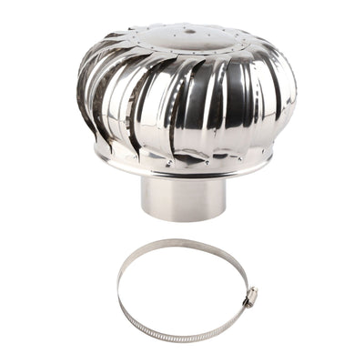 Roof Ventilator Automatic Silent Stainless Steel Pipefit Roof Ventilating Fan Wind Turbines Air Vent Attic Ventilator