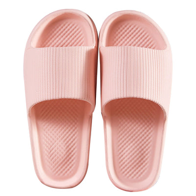 Bathroom Slippers Anti Slip Soft Thick Sole Integrated Light Weight Home Slippers Pink 40 41 (25cm/9.8in)