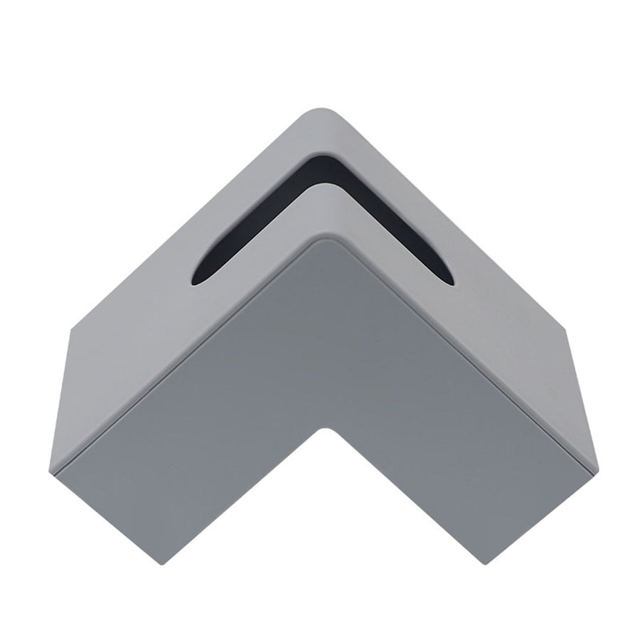 Nordic Style Plastic Tissue Box Holder Personality Simplicity Tissue Storage Box for Restaurant Living Room Desktop Gray